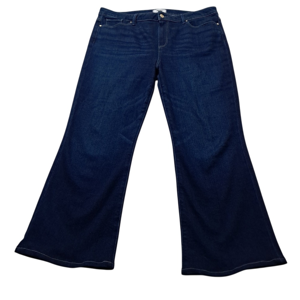 Paige Jeans Womens 34 Blue Laurel Canyon High Rise Waterloo Flare Stretch Denim